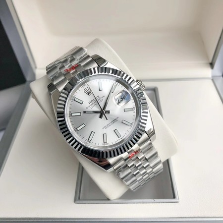 Role* Oyster DATEJUST Oystersteel White 41 MM