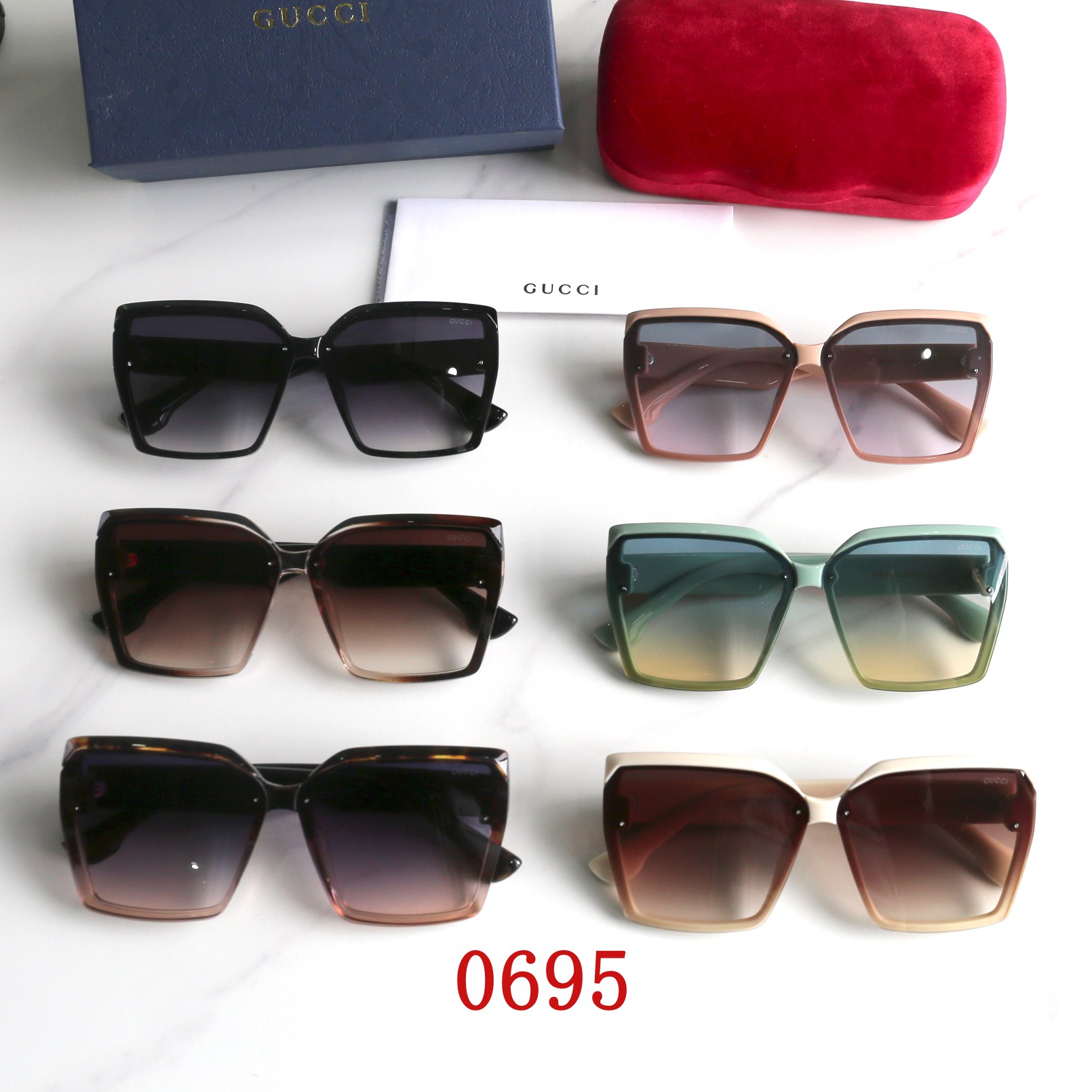 Gucc* Polarized Sunglasses 6 Colors 0695