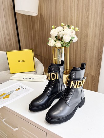Fend* Graphy Martin Ankle Boots Black Size 35-40