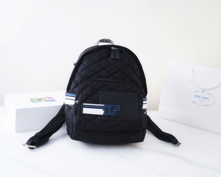 Prada* Backpack Black 40x32x12 cm