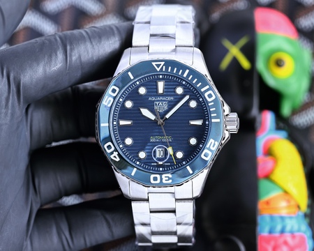 TAG Heue* Aquaracer Watch 41mm Blue/Black/White/Green