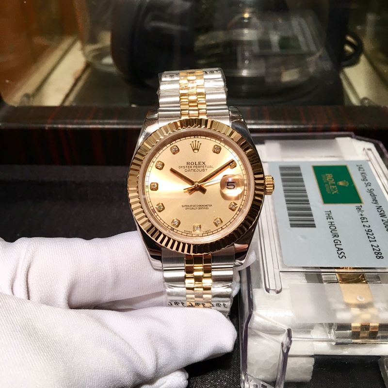 Role* Oyster Perpetual Datejust Gold 41mm