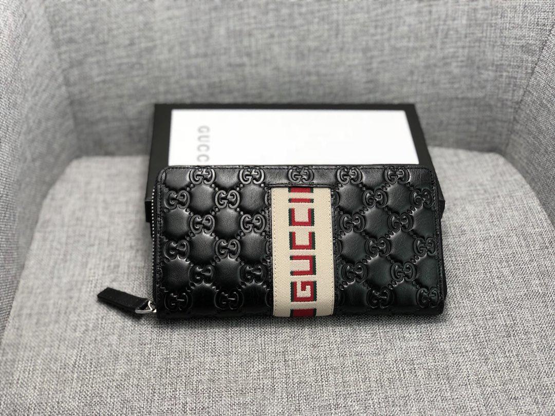 GG Long Wallet Black 19x9.5x2.5 cm