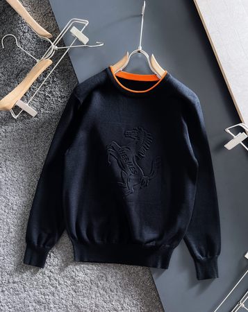 Herme* 2023 Winter Sweater Black M-3XL