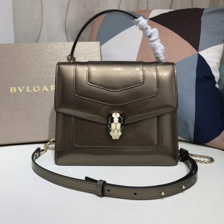 Bvlgar* Serpenti Forever Patent Leather 20x16x9 cm