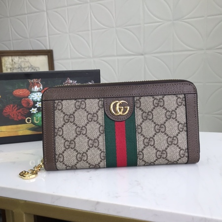 Gucc* GG Long Zipper Wallet 19x9x3 cm